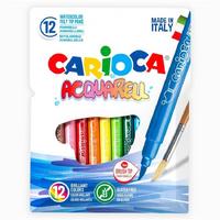 Carioca Aquarell Fırça Uçlu Keçeli Boya Kalemi 12 Renk