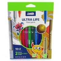 Junior Ultra Life Keçeli Boya Kalemi 10+2 Renk