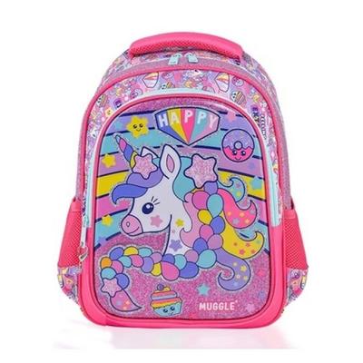 Muggle Mu-6443 Sırt Çantası Happy Unicorn Pembe