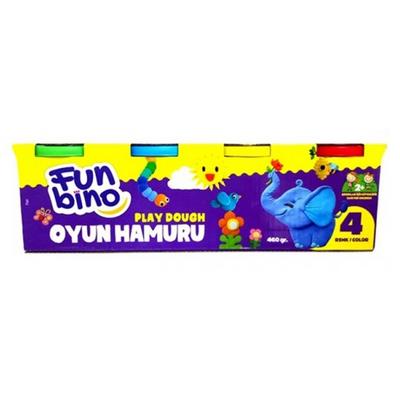 Funbino Oyun Hamuru 4'Lü 460Gr Orta Boy