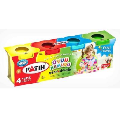 Fatih Oyun Hamuru 4 'Lü Set 520Gr