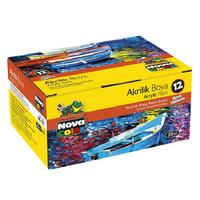 Nova Color Akrilik Ahşap Boyası 30Cc X 12 Renk Set