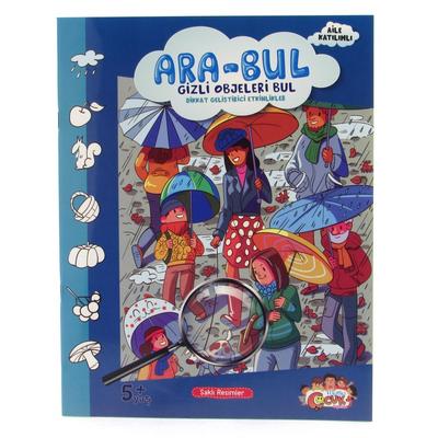 Mutlu Çocuk - Ara Bul Gizli Objeleri Bul Mavi Kitap