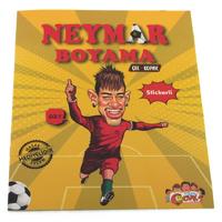 Mutlu Çocuk - Neymar Çıkartmalı Maskeli Boyama Kitabı