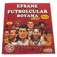 Mutlu Çocuk - Efsane Futbolcular Çıkartmalı Maskeli Boyama Kitabı