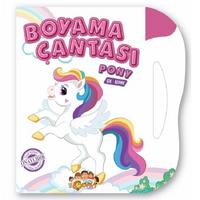 Mutlu Çocuk - Boyama Çantası Çek Kopar Boyama Kitabı Pony