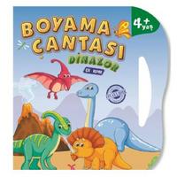 Mutlu Çocuk - Boyama Çantası Çek Kopar Boyama Kitabı Dinozor