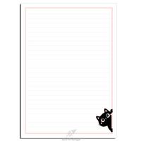 Desenli Kağıt A4 Boy 40'Lı Paket Kara Kedi