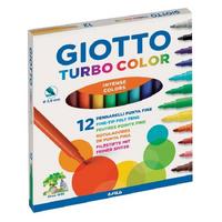 Giotto Turbo Color Keçeli Kalem 12 Renk