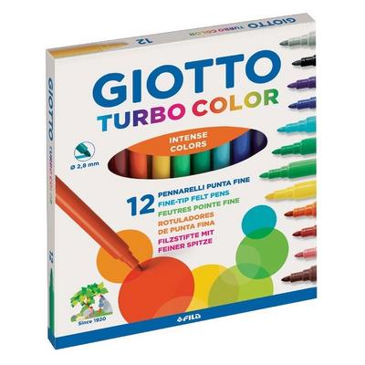 Giotto Turbo Color Keçeli Kalem 12 Renk