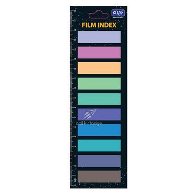 Kraf 51246 Yapışkanlı Film İndex 12X45mm 10X20 Yaprak