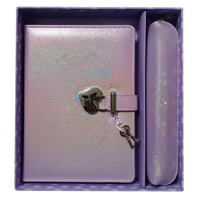 Kuromi 525-1975 Hush Hush Kutulu Kilitli Defter Kalemlik Set