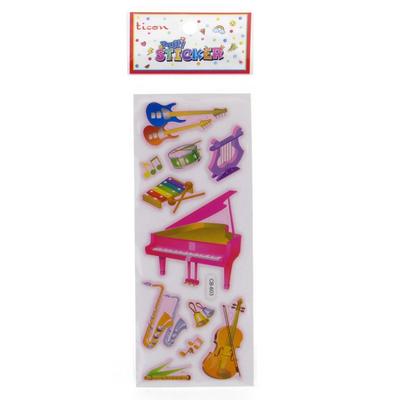 Ticon Sticker Puffy Kabartma Etiket 389465 Müzik