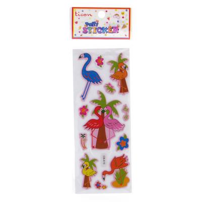 Ticon Sticker Puffy Kabartma Etiket 389473 Flamingo