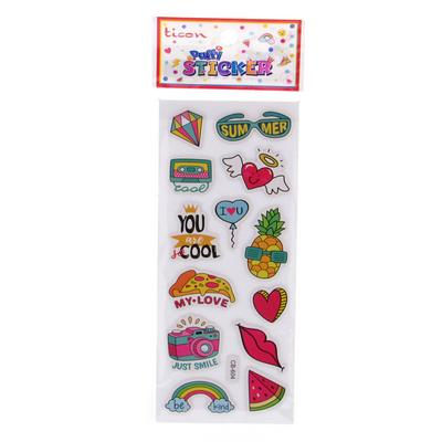 Ticon Sticker Puffy Kabartma Etiket 389471 Summer
