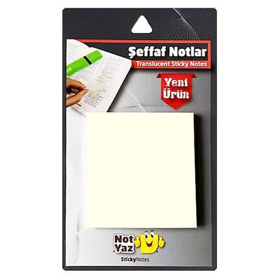Notyaz Sn-8971 Yapışkanlı Şeffaf Notlar Renkli