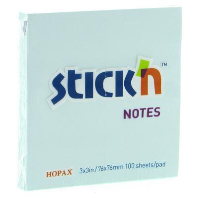 Hopax Stıck'n Yapışkanlı Not Kağıdı 76X76mm Pastel Mavi