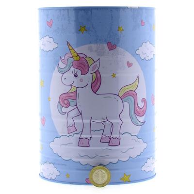 Unicorn Kf12078 Büyük Metal Kumbara Açık Mavi