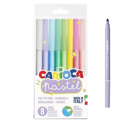 Carioca 43032 Keçeli Kalem Seti Pastel 8'Li