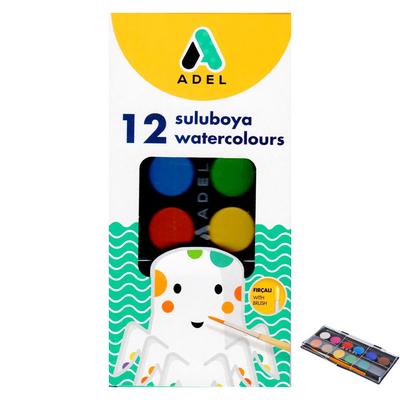 Adel Sulu Boya Küçük Boy 12 Renk