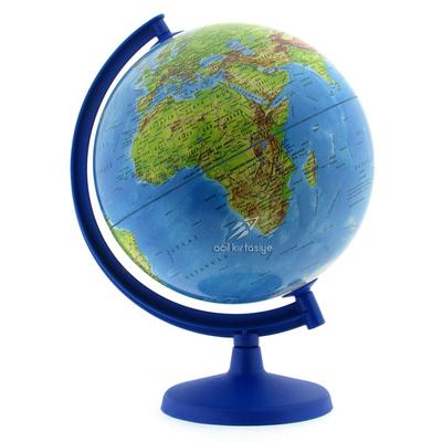 Artı Harita Dünya Yerküre Fiziki 16Cm