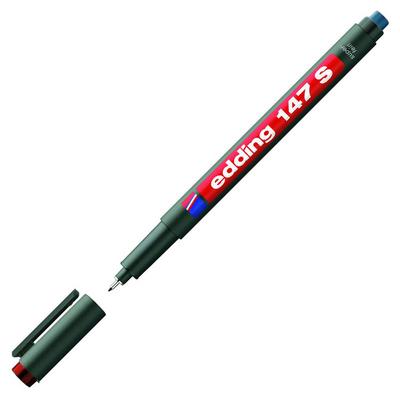 Edding E-147S Asetat Kalemi Silgili Kırmızı