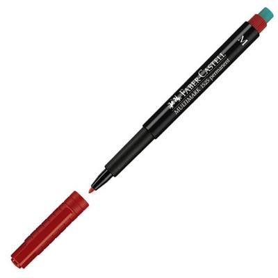 Faber-Castell 1525-M Asetat Cd Kalemi Kalın Uçlu Kırmızı