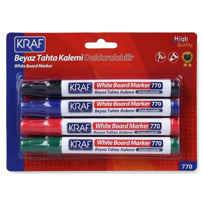 Kraf 770 Doldurulabilir Tahta Kalemi 4'Lü Set