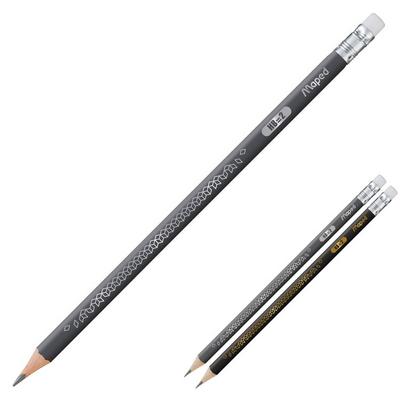 Maped Black Peps Deco Silgili Üçgen Kurşun Kalem