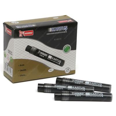 Mikro Tahta Kalemi Kartuşu 24'Lü Paket Siyah