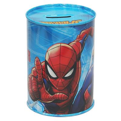 Spiderman Metal Kumbara Açık Mavi